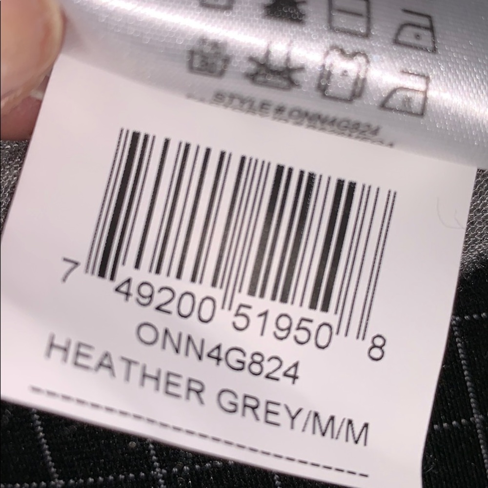 BCBG | Mesh & Faux Leather Heather Grey Cardigan - Picture 8 of 8